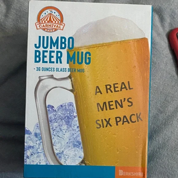 Berkshire Carnival Jumbo Beer Mug - Blue and Orange - Picture 3 of 3